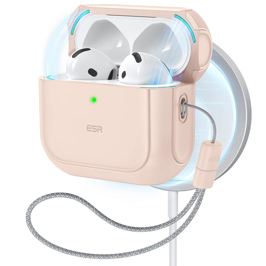 ESR Desert Cases Titanium Protective Case for AirPods 4th Gen Wireless NEW