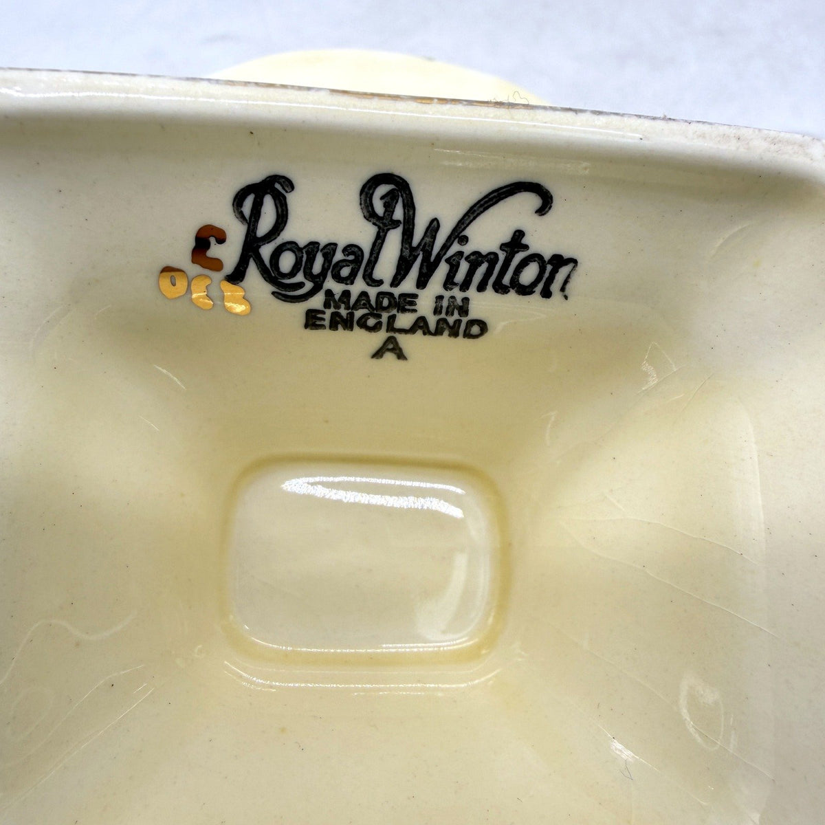 VINTAGE Royal Winton Decorative Ceramic Landscape Painting Pedestal Plate