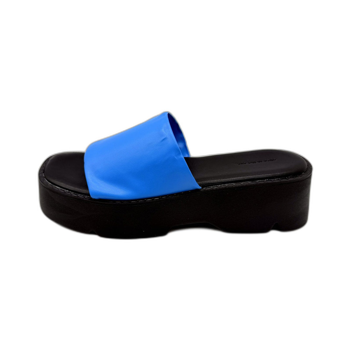 Alice In The Eve Womens Azure FREYA Chunky Platform Slides Size US 8 NEW