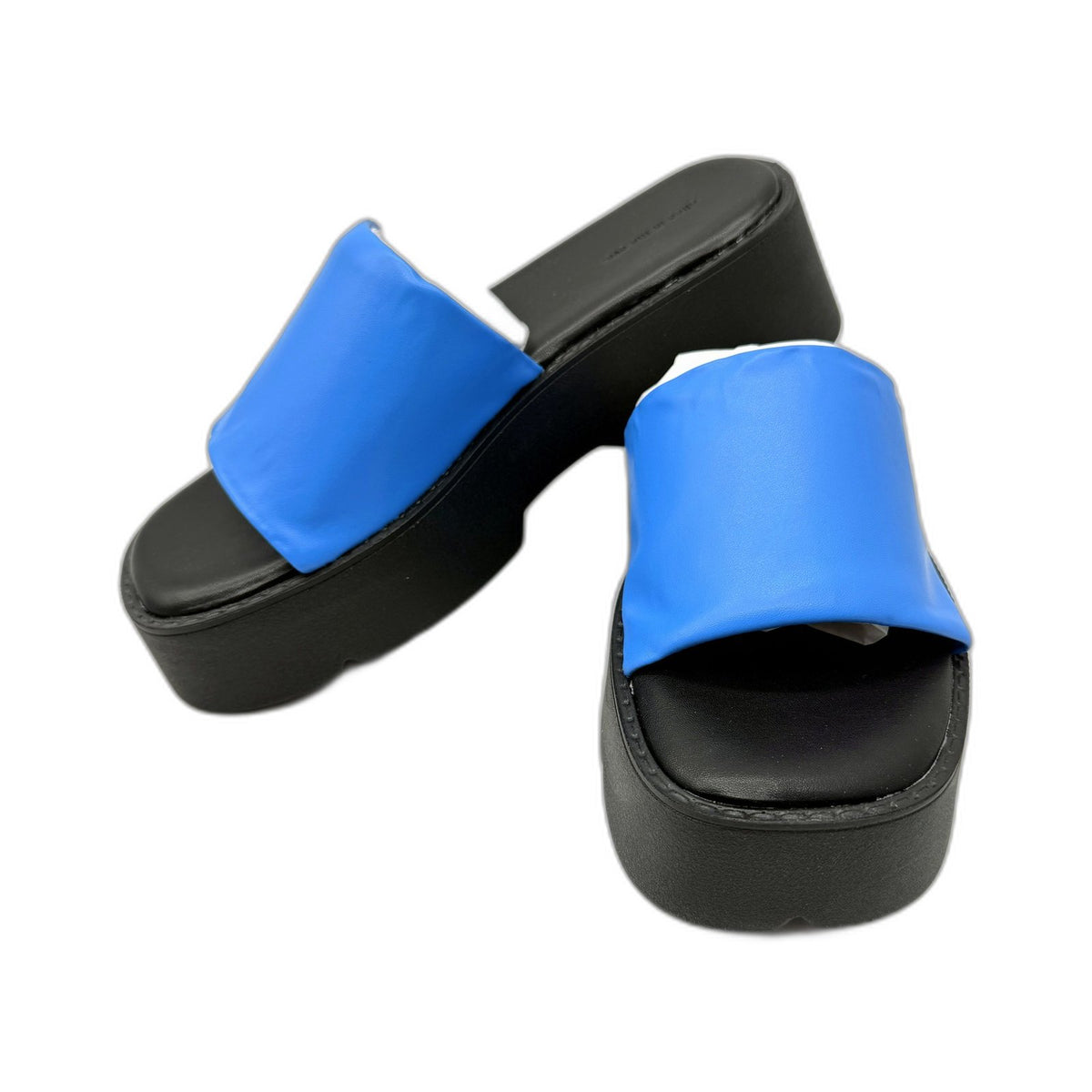 Alice In The Eve Womens Azure FREYA Chunky Platform Slides Size US 8 NEW
