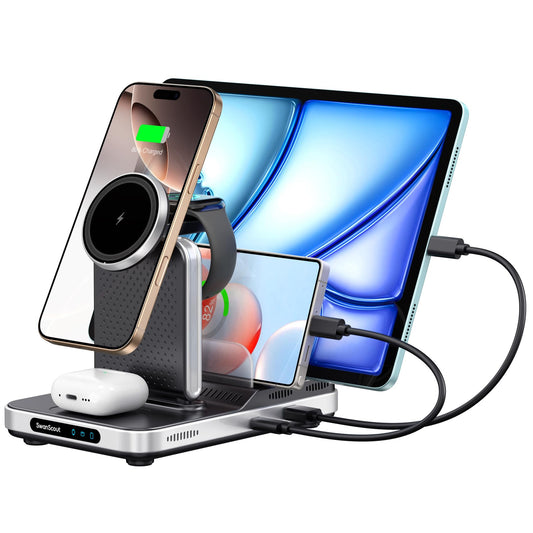 SwanScout 5-in-1 Induction Chargers Wireless Charging Station for Multiple DEMO