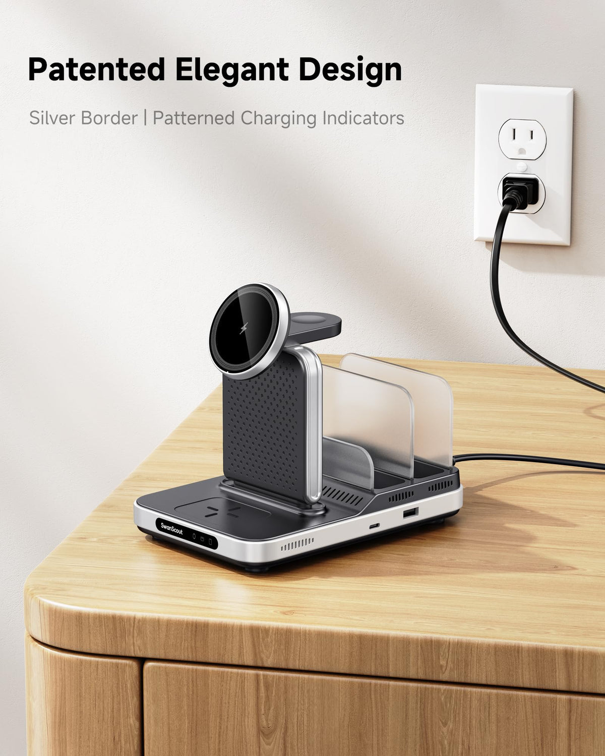 SwanScout 5-in-1 Induction Chargers Wireless Charging Station for Multiple DEMO