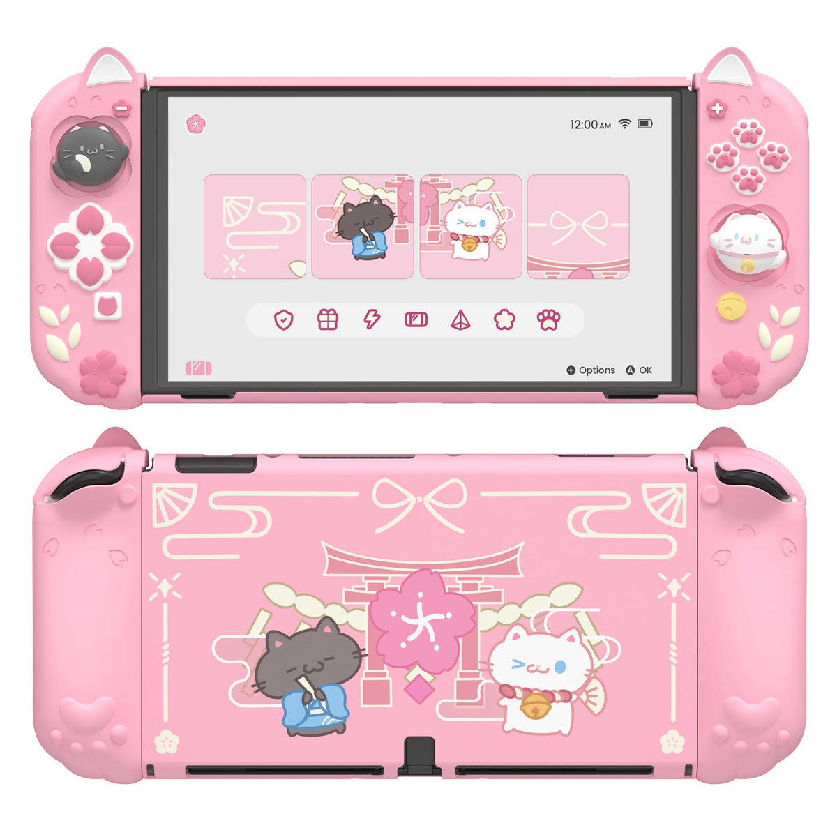 PlayVital Protective Case for Nintendo Switch OLED with Extra Kickstand DEMO