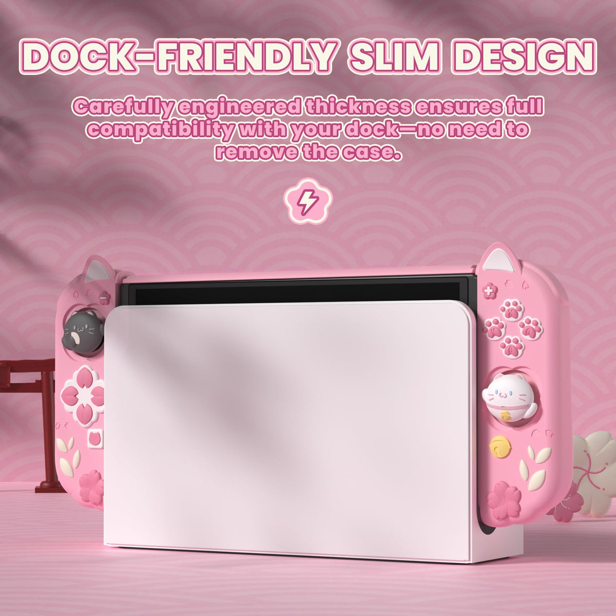 PlayVital Protective Case for Nintendo Switch OLED with Extra Kickstand DEMO