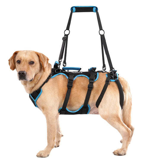 lafoty Dog Lifting Harness Vest Detachable Help Em Up Nylon Black Size XL NEW