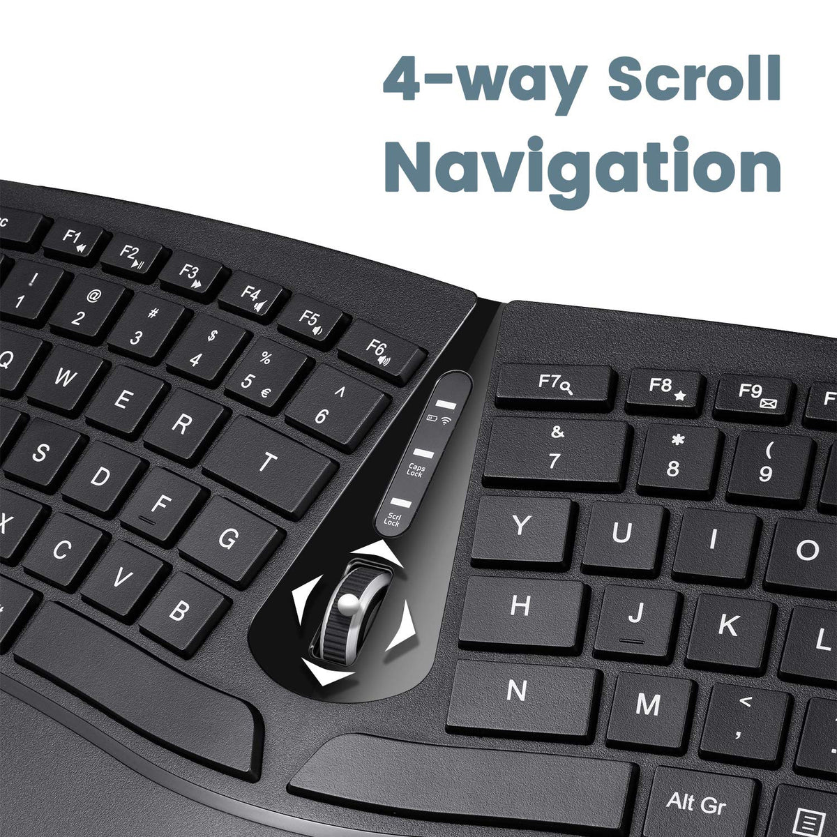 Perixx Wireless Mini Ergonomic Keyboard and Portable Vertical Mouse Black DEMO