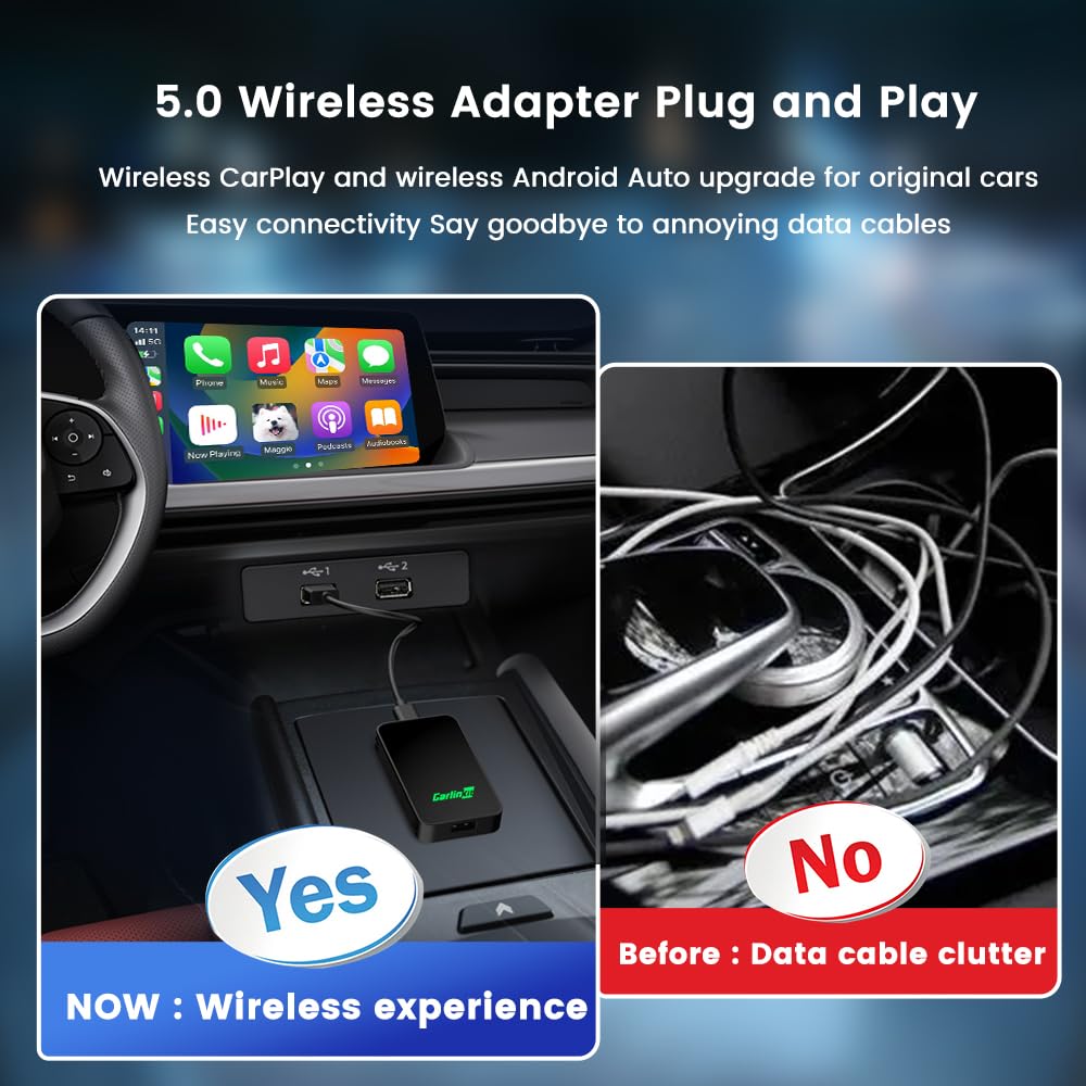 Carlinkit Wireless Input Adapters CarPlay Android Auto Adapter 2air 5.0 DEMO