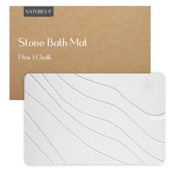 Natureva Flow - Chalk Diatomite Bath Mat Absorbent Quick Dry Non-Slip Size DEMO