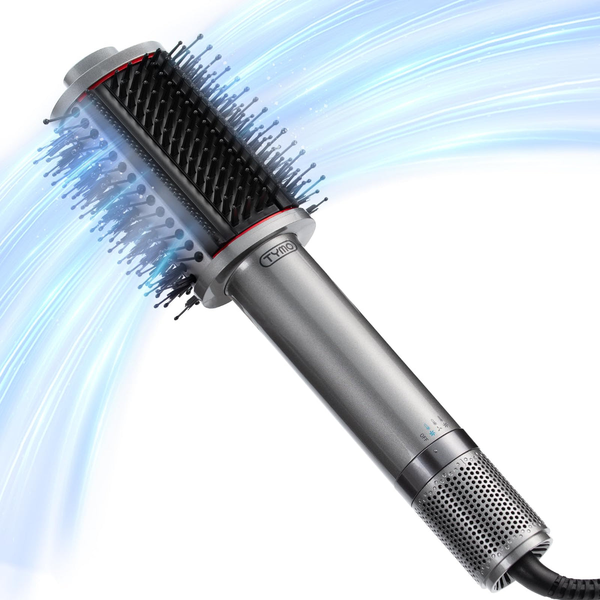 TYMO Hot Air Styler Lightweight 3X Faster Drying 5-in-1 Ionic Blowo Metal NEW