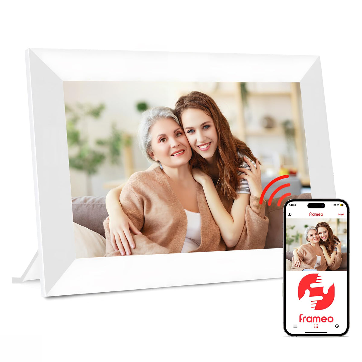 ZoYue 10.1 Inch WiFi Digital Picture Frame 32GB Memory 1280x800 HD IPS NEW