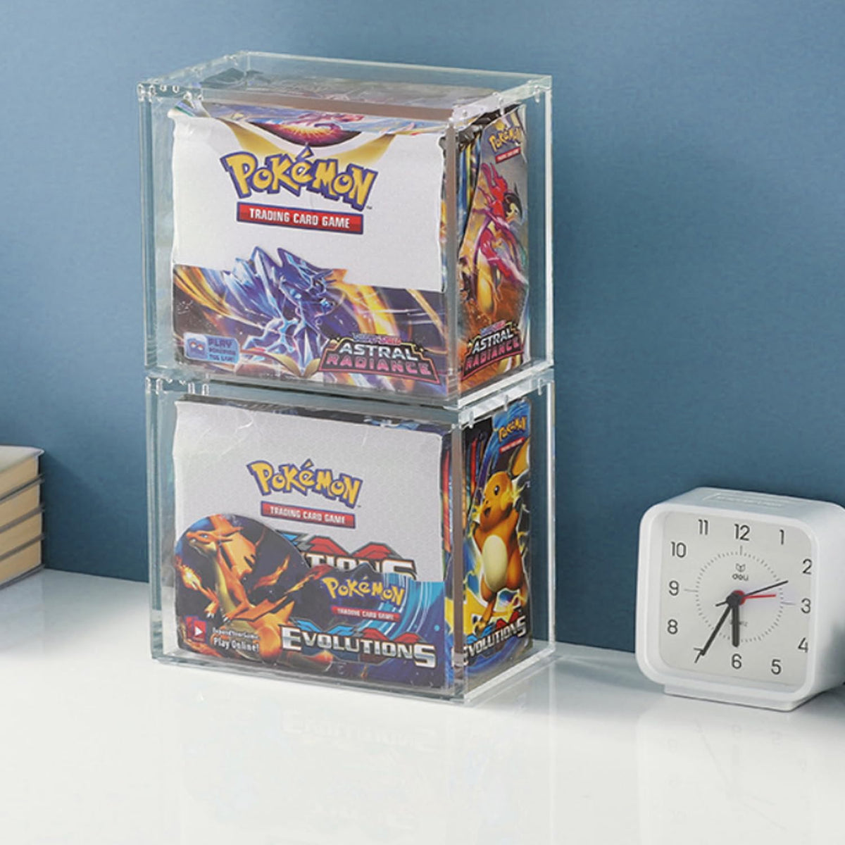 Yotsuba Premium Acrylic Display Case for Pokemon Booster Box Transparent NEW