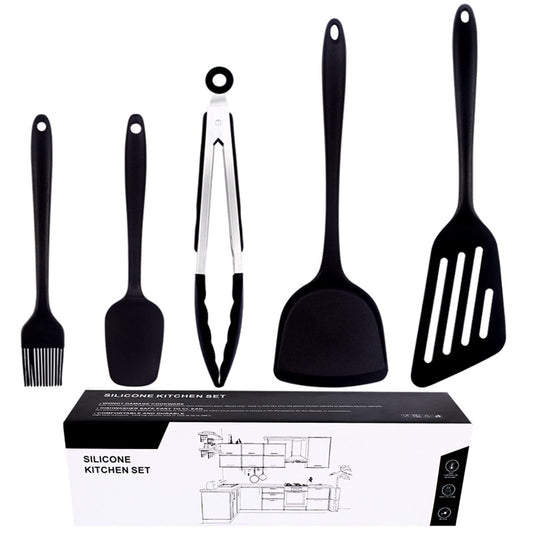 GdCosBao 5-Piece Spatulas Silicone Spatula Set for Baking, Cooking, and NEW