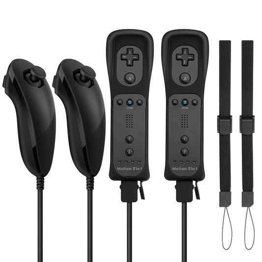 FISUPER 2-in-1 Accessories Wii/Wii U Remote Controller with Motion Plus NEW