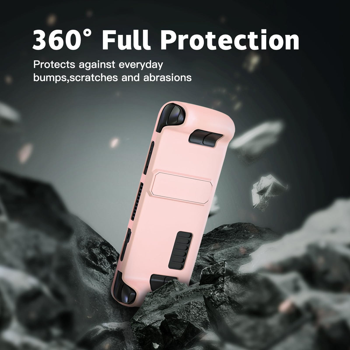 bibuks Protective Case for Steam Deck OLED, Non-Slip Silicone Skin Cover NEW