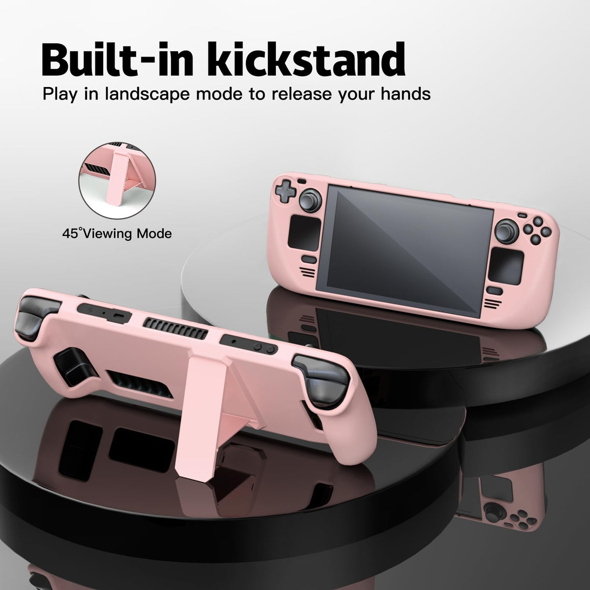 bibuks Protective Case for Steam Deck OLED, Non-Slip Silicone Skin Cover NEW