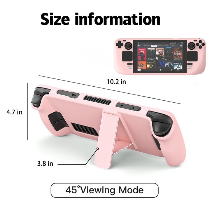 bibuks Protective Case for Steam Deck OLED, Non-Slip Silicone Skin Cover NEW