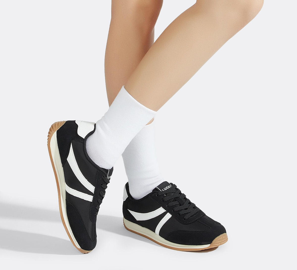 LUCKY STEP Retro Trainers Casual Non-Slip Comfortable Running Shoes US 9 NEW