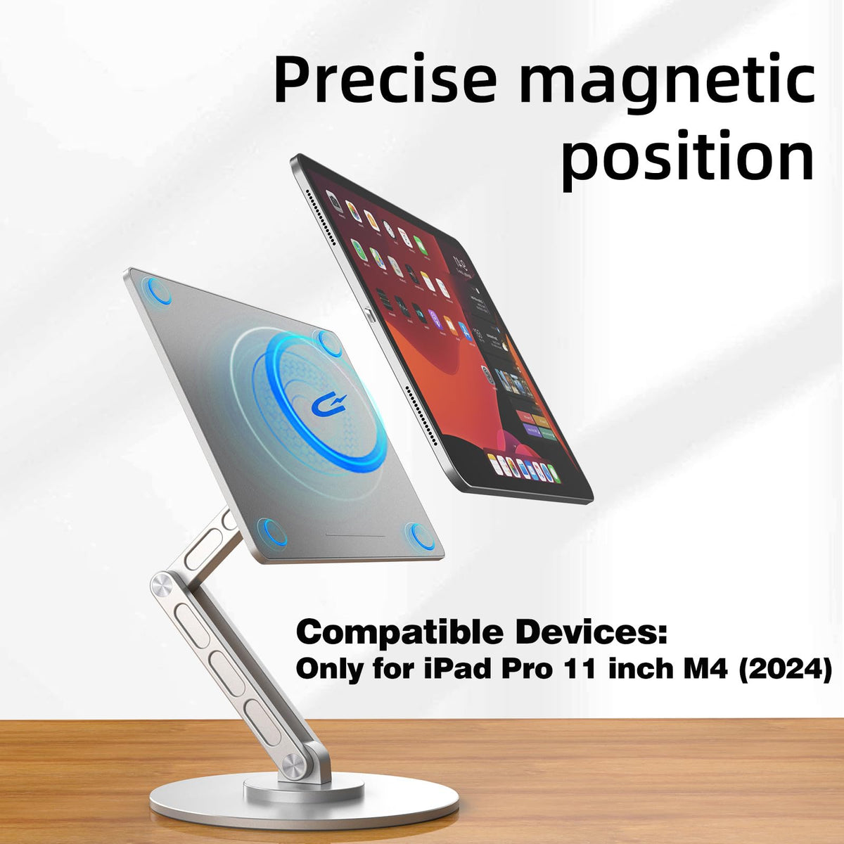 Gouyisi 360° Stands Rotating Magnetic Tablet Stand for iPad Pro 11 - Grey DEMO