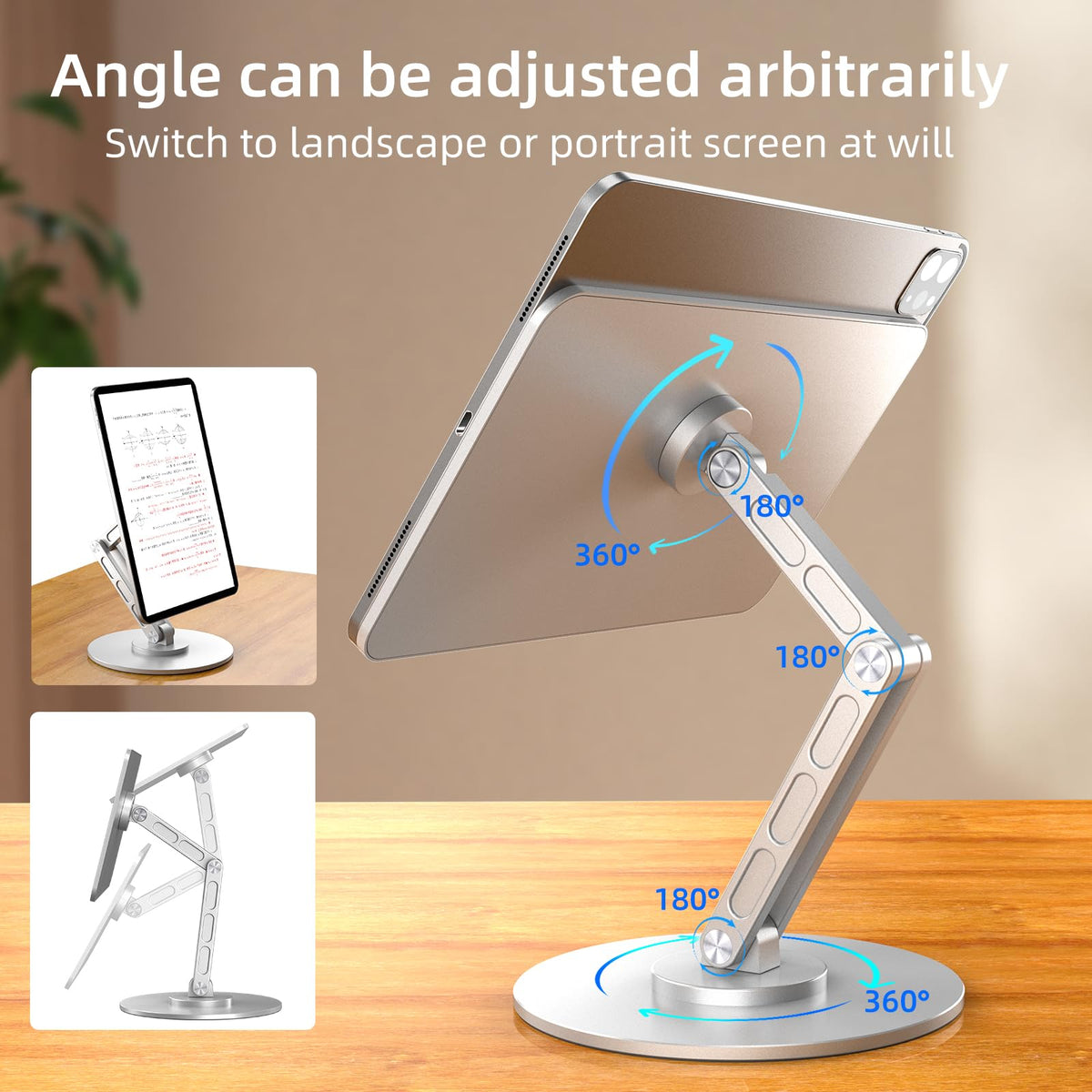Gouyisi 360° Stands Rotating Magnetic Tablet Stand for iPad Pro 11 - Grey DEMO