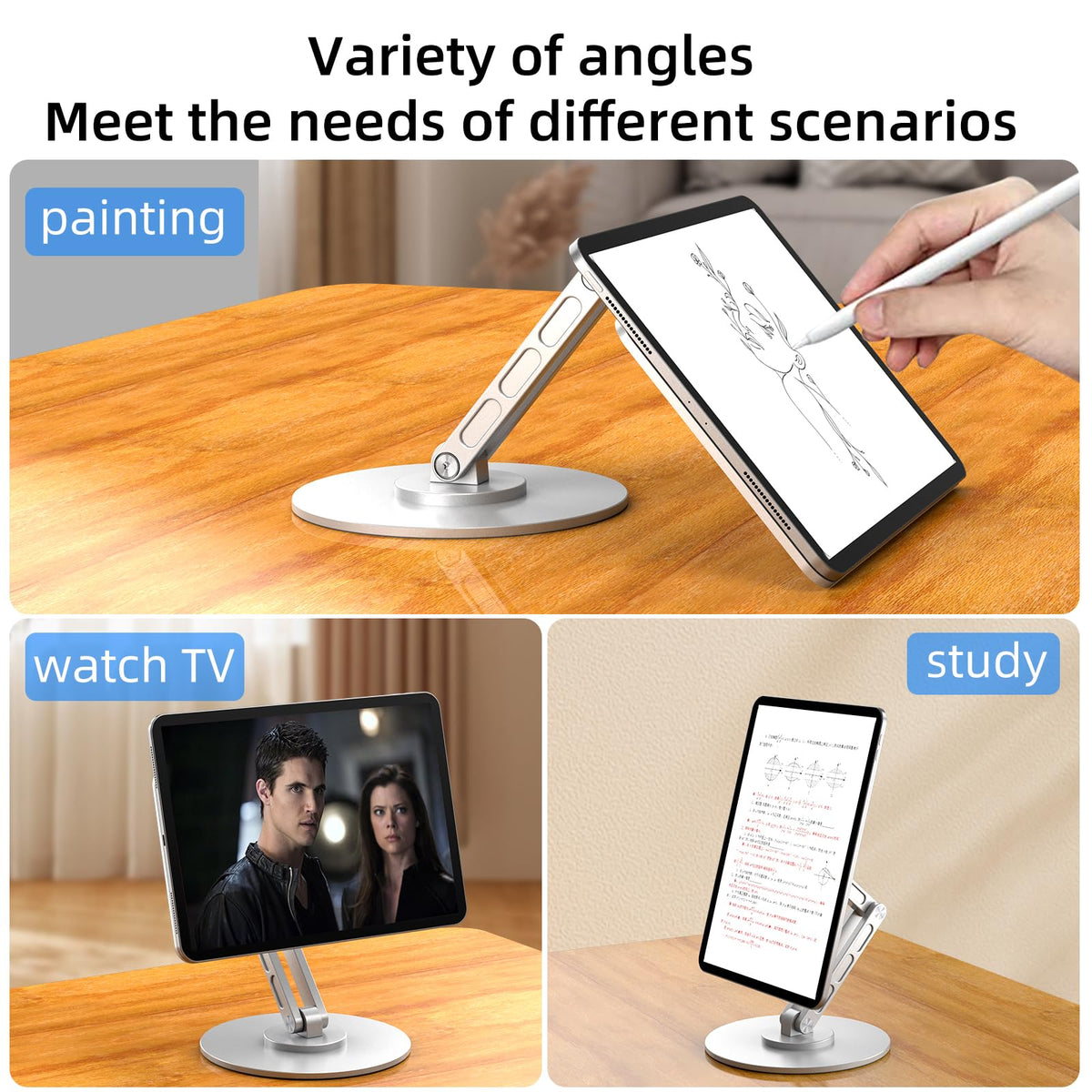 Gouyisi 360° Stands Rotating Magnetic Tablet Stand for iPad Pro 11 - Grey DEMO