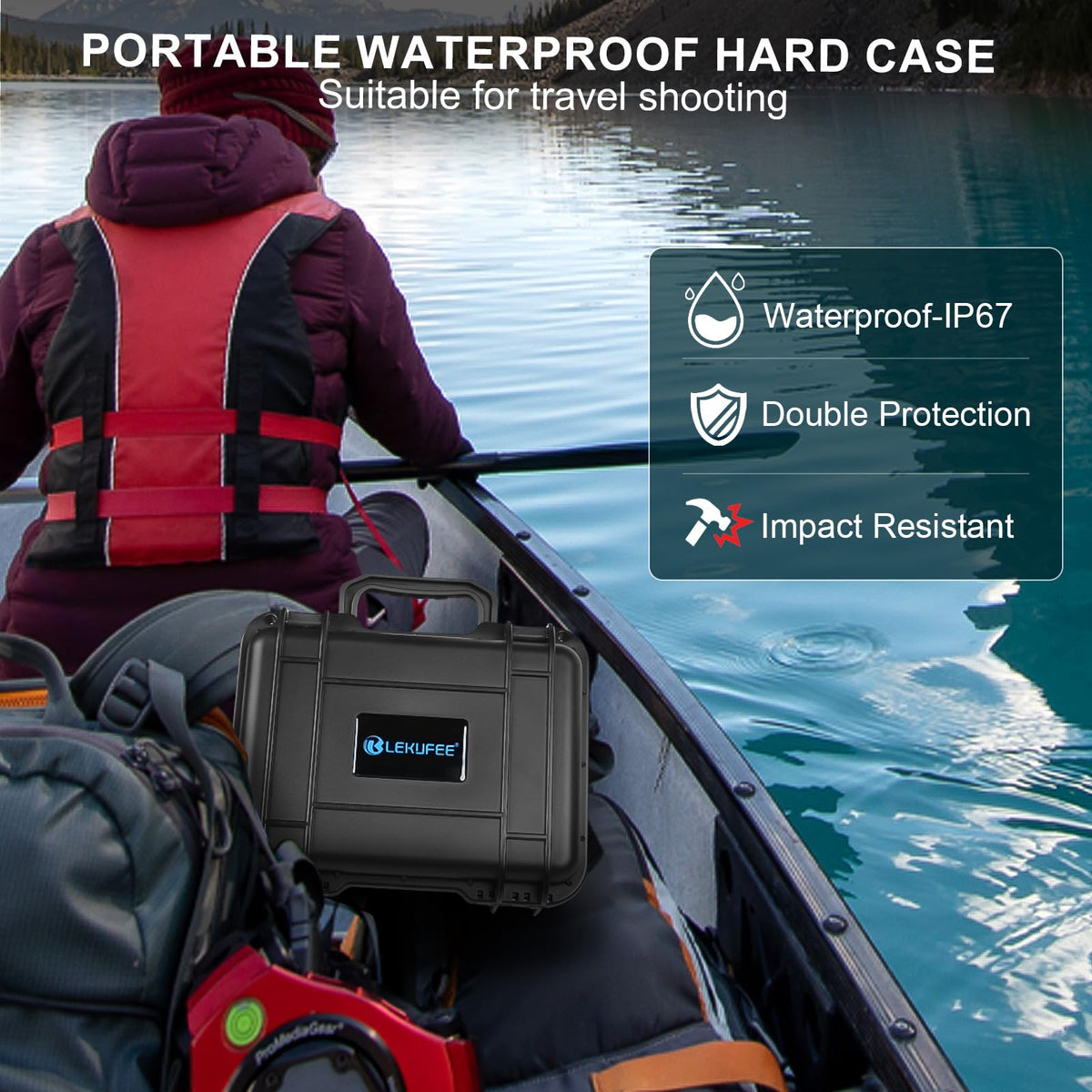LEKUFEE Portable Waterproof Hard Case for DJI Mini 2 SE/2 Drone 27.5 x 22.5 NEW