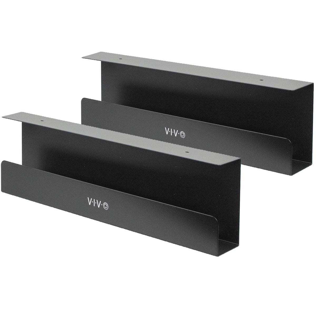 VIVO Cable Management Trays Power Strip Holders Cord Organizer Bags Black NEW
