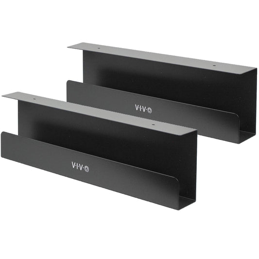 VIVO Cable Management Trays Power Strip Holders Cord Organizer Bags Black NEW