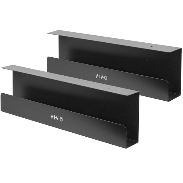VIVO Cable Management Trays Power Strip Holders Cord Organizer Bags Black NEW