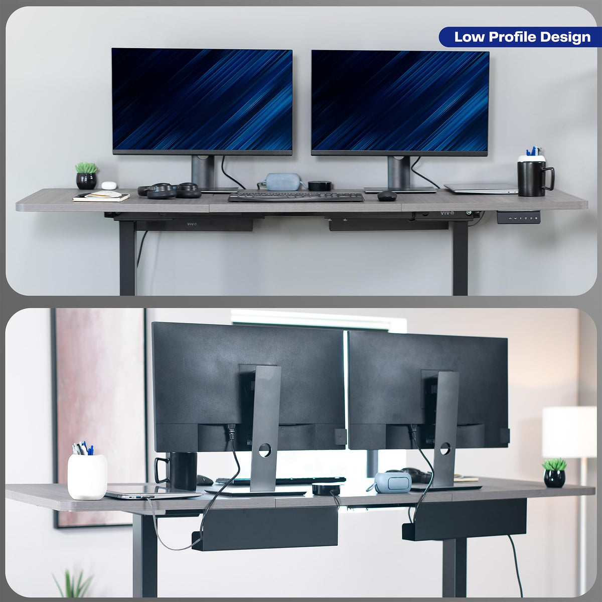 VIVO Cable Management Trays Power Strip Holders Cord Organizer Bags Black NEW