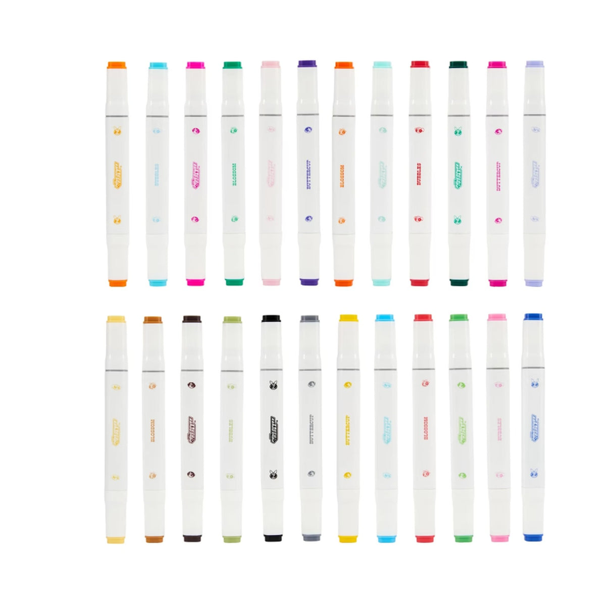 The Powerpuff Girls Multicolor Double Ended Markers 24 Pack for Kids and NEW