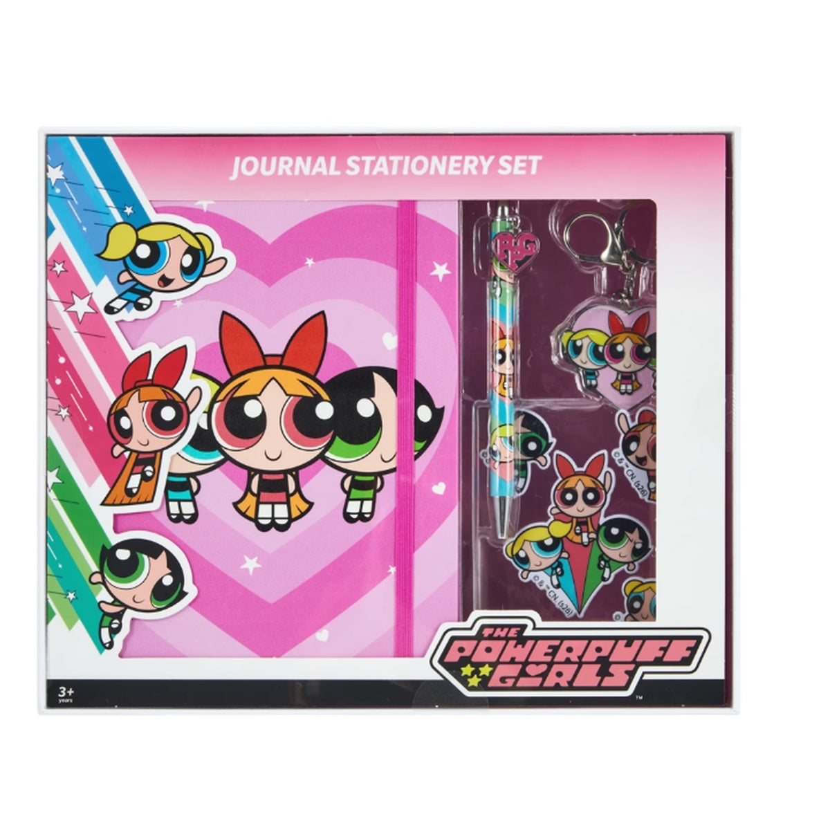 The Powerpuff Girls Colorful Journal Stationery Set Inc Keyring & Notebook NEW