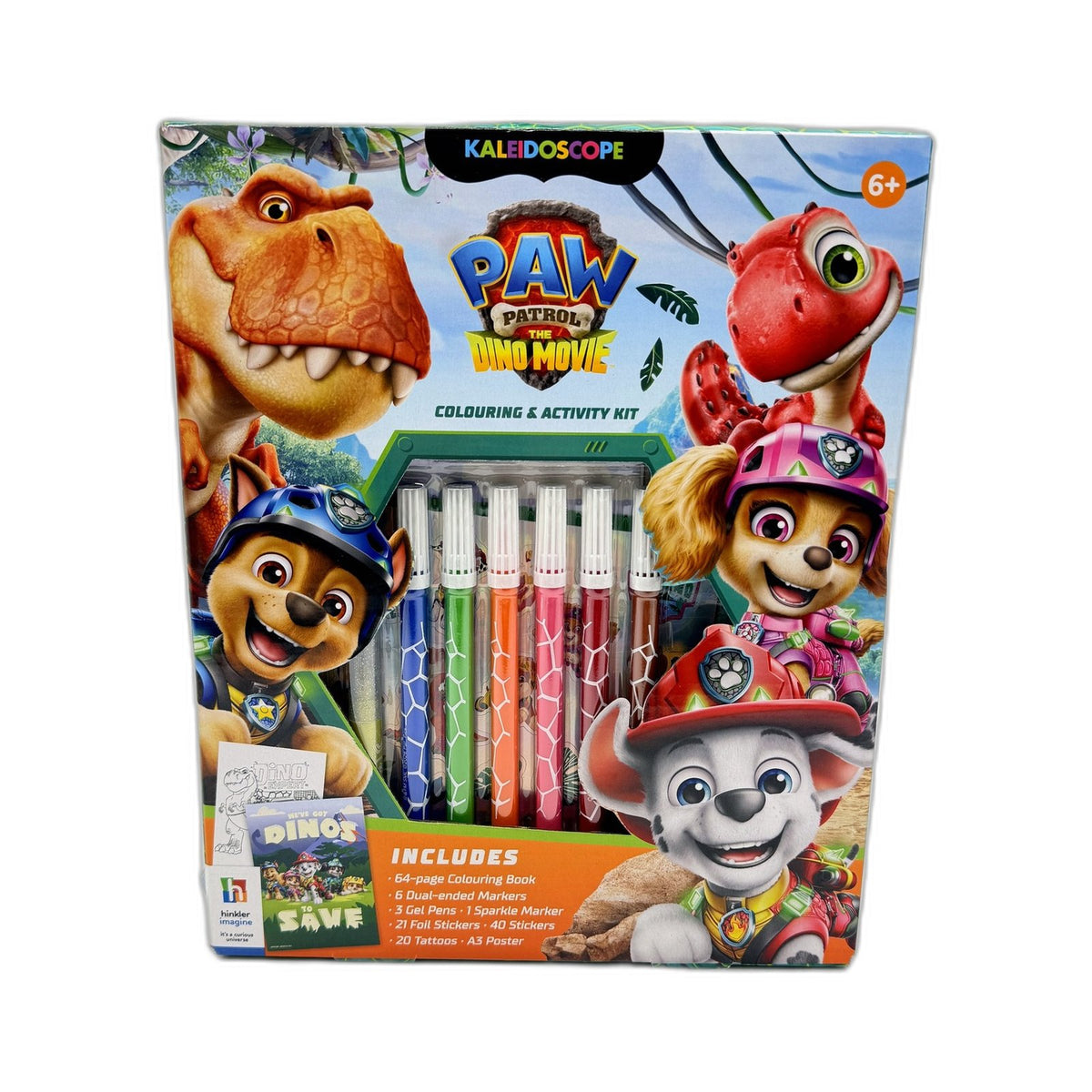 Hinkler Paw Patrol Dino Movie Colouring & Activity Kit for Kids Ages 6+ NEW
