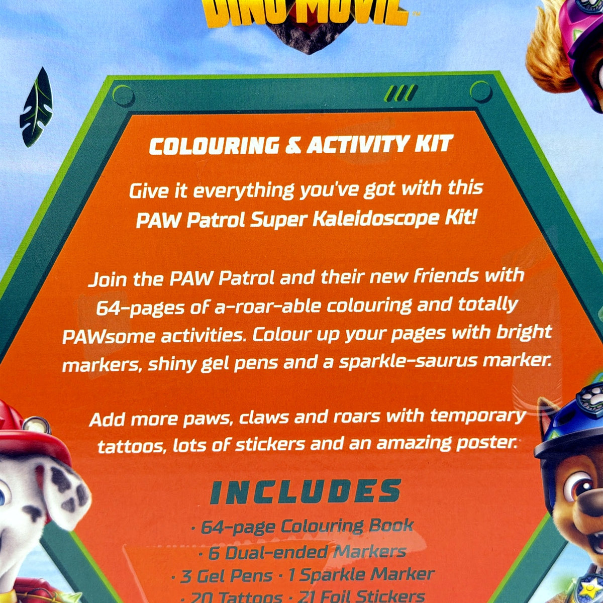 Hinkler Paw Patrol Dino Movie Colouring & Activity Kit for Kids Ages 6+ NEW