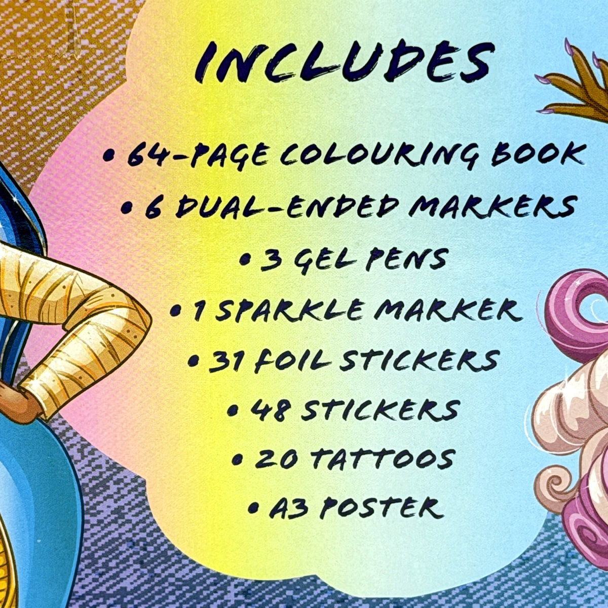 Monster High Coloring and Activity Kit Markers Stickers Tattoos Multi Color NEW