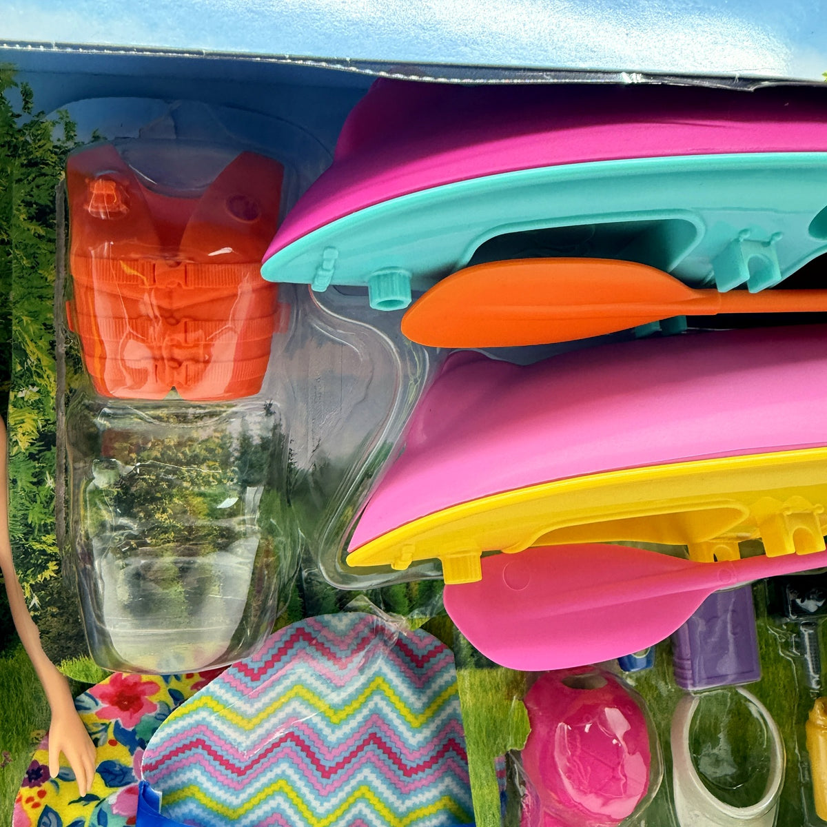 Mattel Barbie Glamping Playset Doll Camping Set Inc 2 Barbies Ages 3+ DEMO