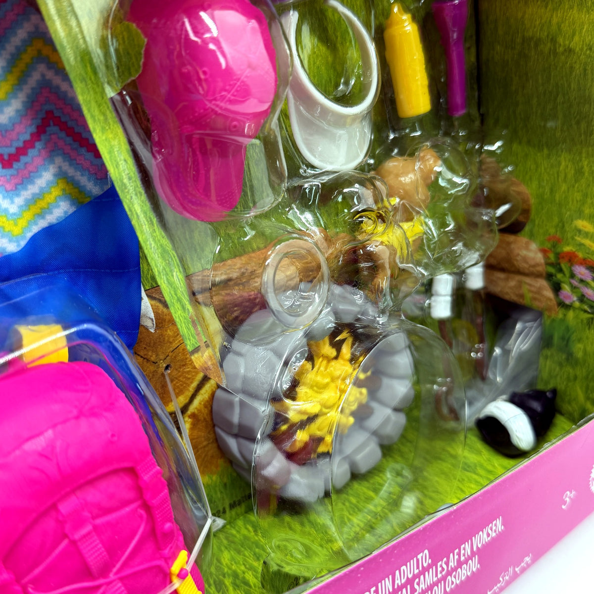 Mattel Barbie Glamping Playset Doll Camping Set Inc 2 Barbies Ages 3+ DEMO