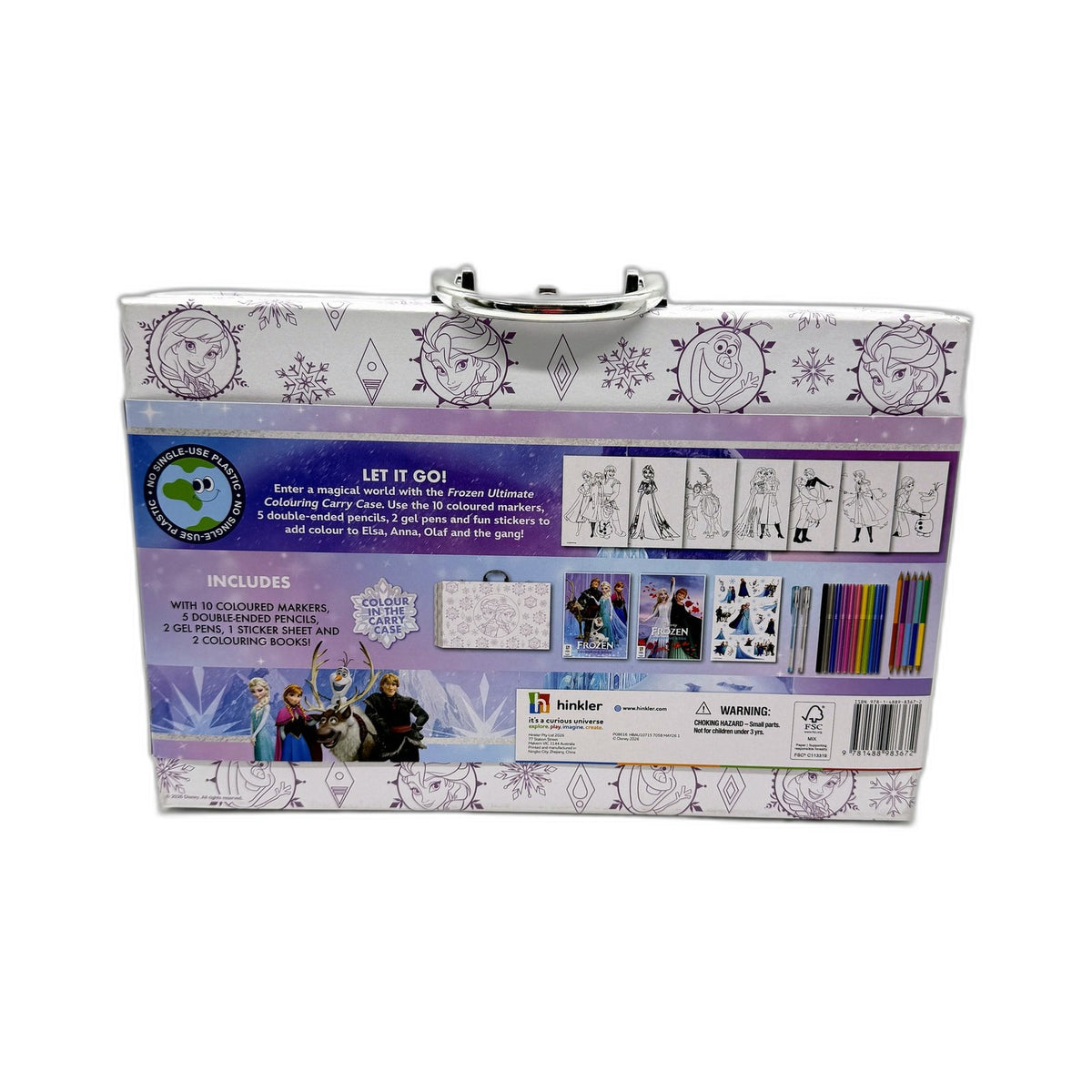 Disney Frozen Colouring Set Marker & Pad Art Supplies Activity Kit Ages 6+ NEW