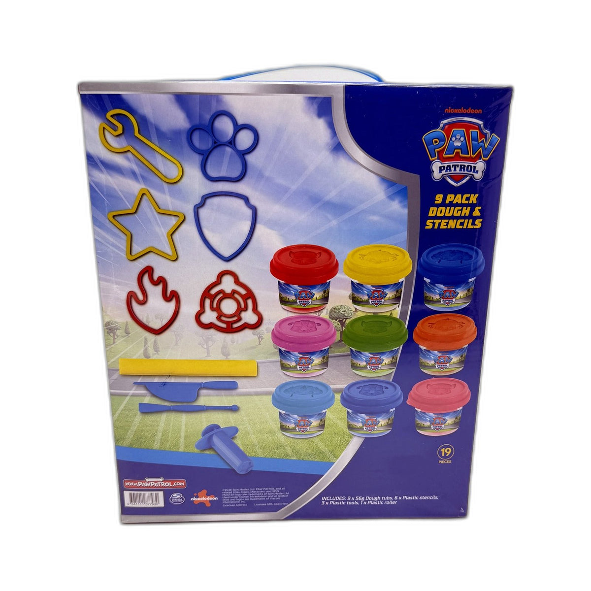 Paw Patrol Dough and Stencils Craft Set for Kids, Multicolor, Ages 3+ NEW