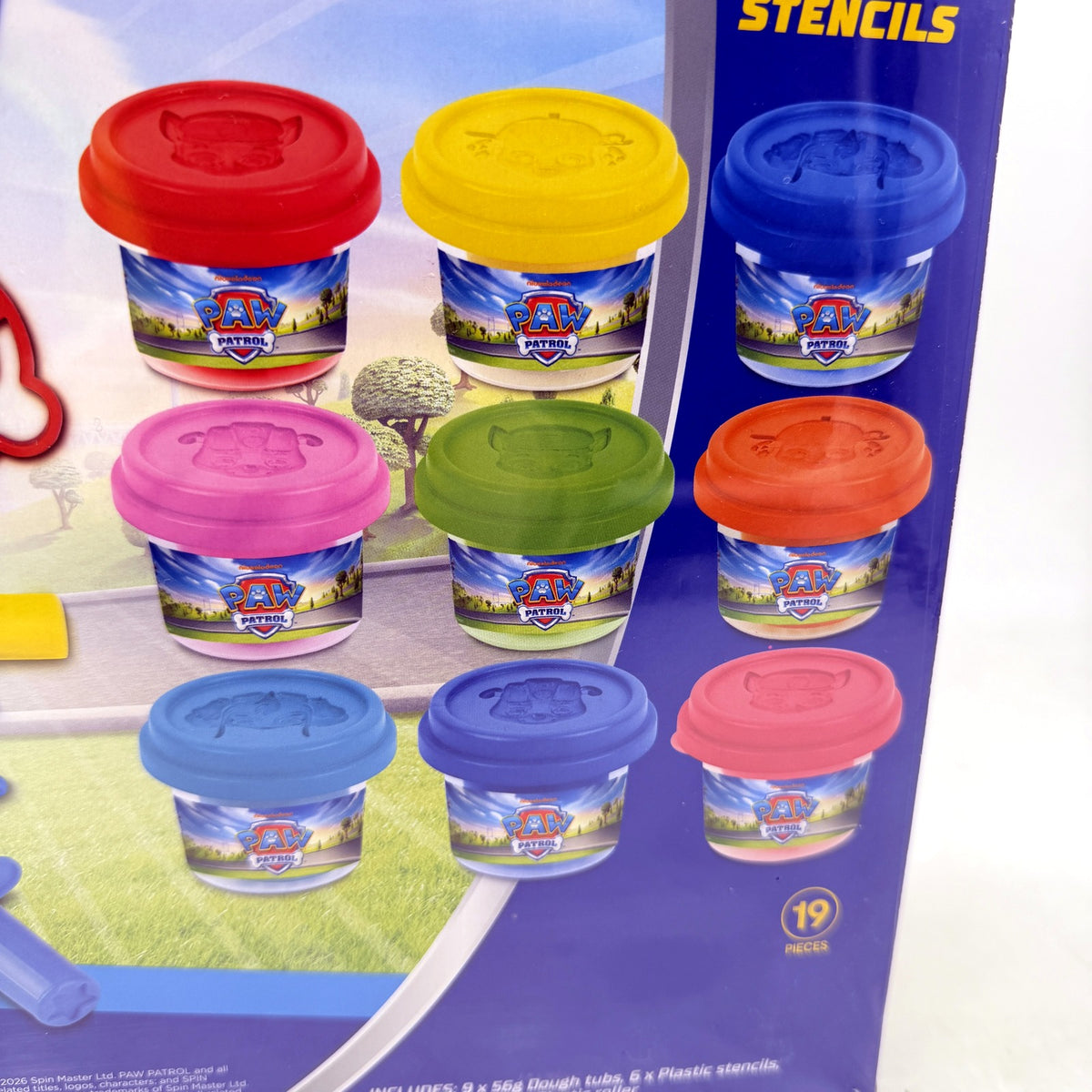 Paw Patrol Dough and Stencils Craft Set for Kids, Multicolor, Ages 3+ NEW