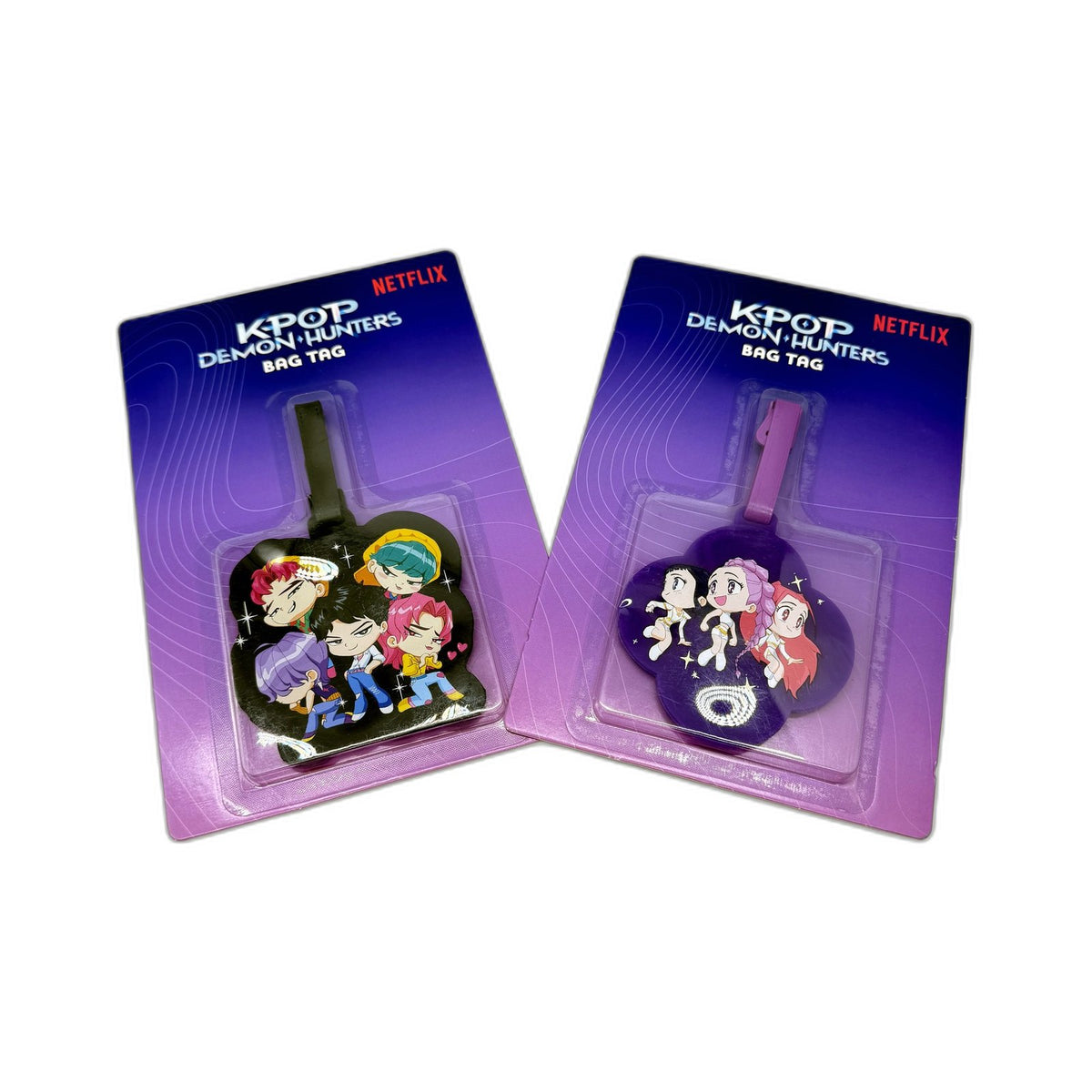 Kpop Demon Hunters 2-Pack Netflix Anime Collectible Bag Tags NEW