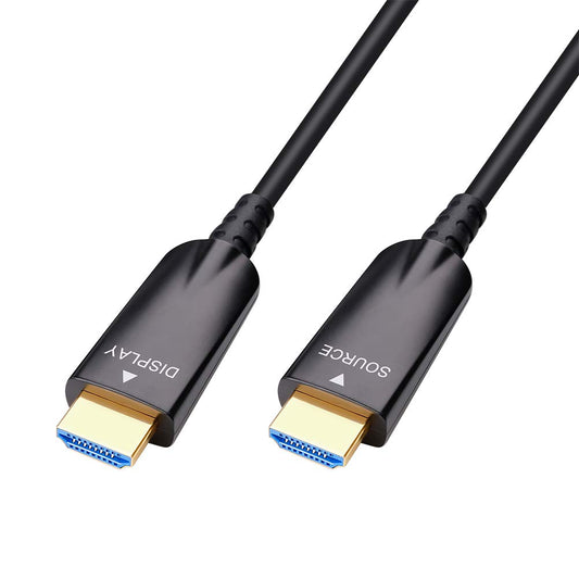 D-TECH 25ft High-Speed HDMI Cable 4K 30Hz 1080p 60Hz Fiber Optic Black NEW