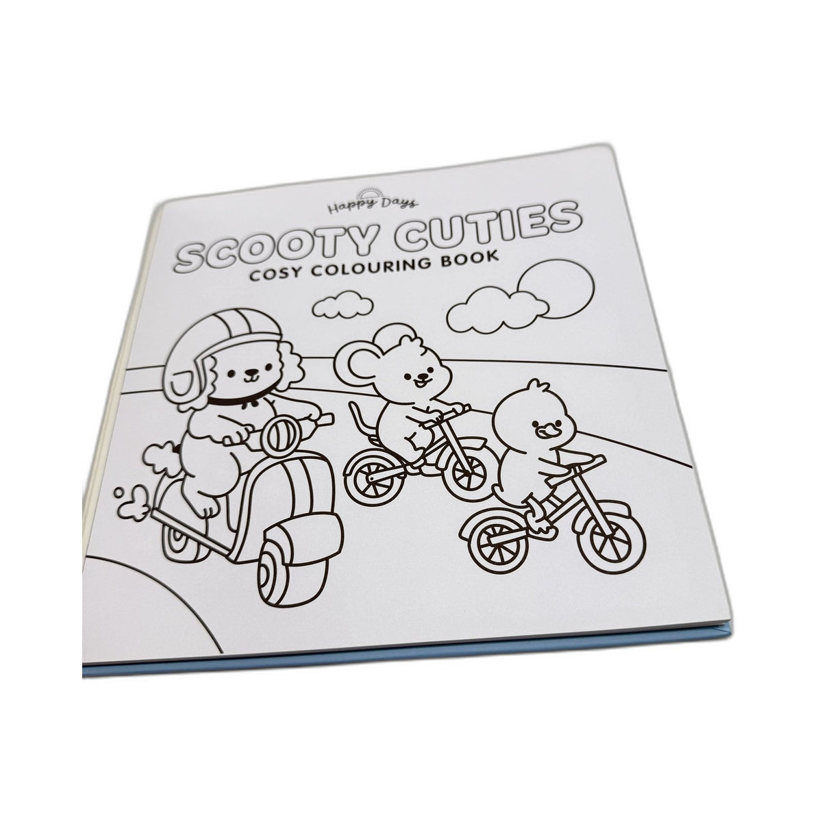 Happy Days Scooty Cuties & Happy Cuties Coloring Book 2 Pack Blue Pink NEW