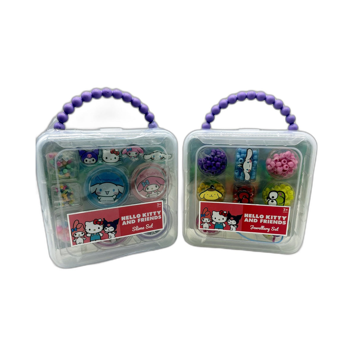 Hello Kitty and Friends Slime & Jewellery Set, 2 Pack Multi-Color Ages 3 + NEW
