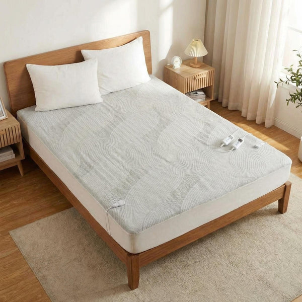 Garvee Electric Mattress Pad King Size Dual Control Breathable Heater Light NEW