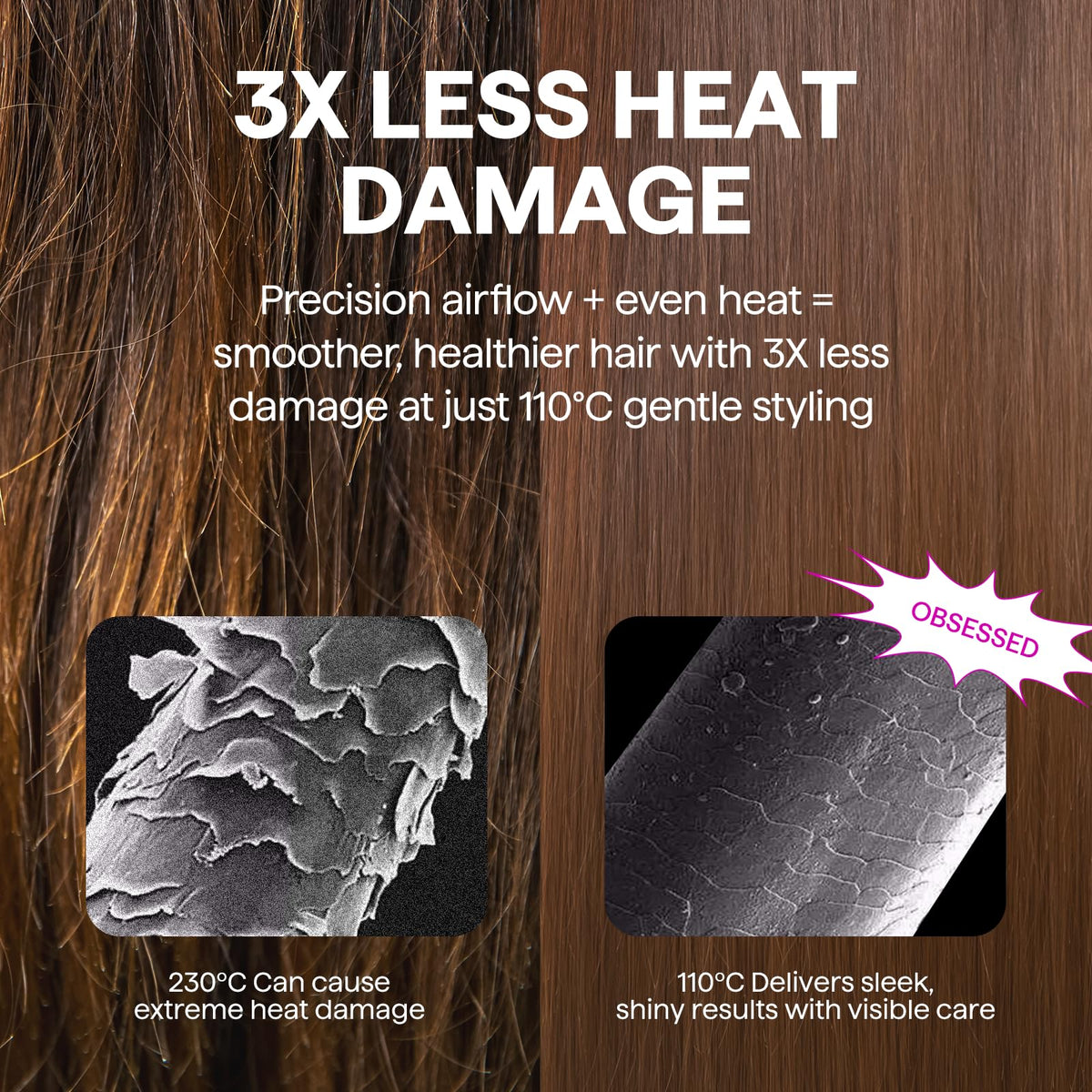 wavytalk 5-in-1 Hot Air Styler Brush Set for Salon Blowout Styling in Pink NEW