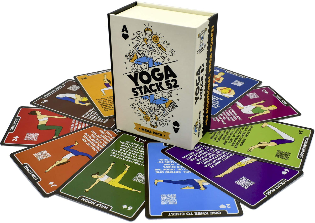 Stack 52 Yoga Exercise Card Mega Pack - 107 Deck Fitness Training Cards NEW