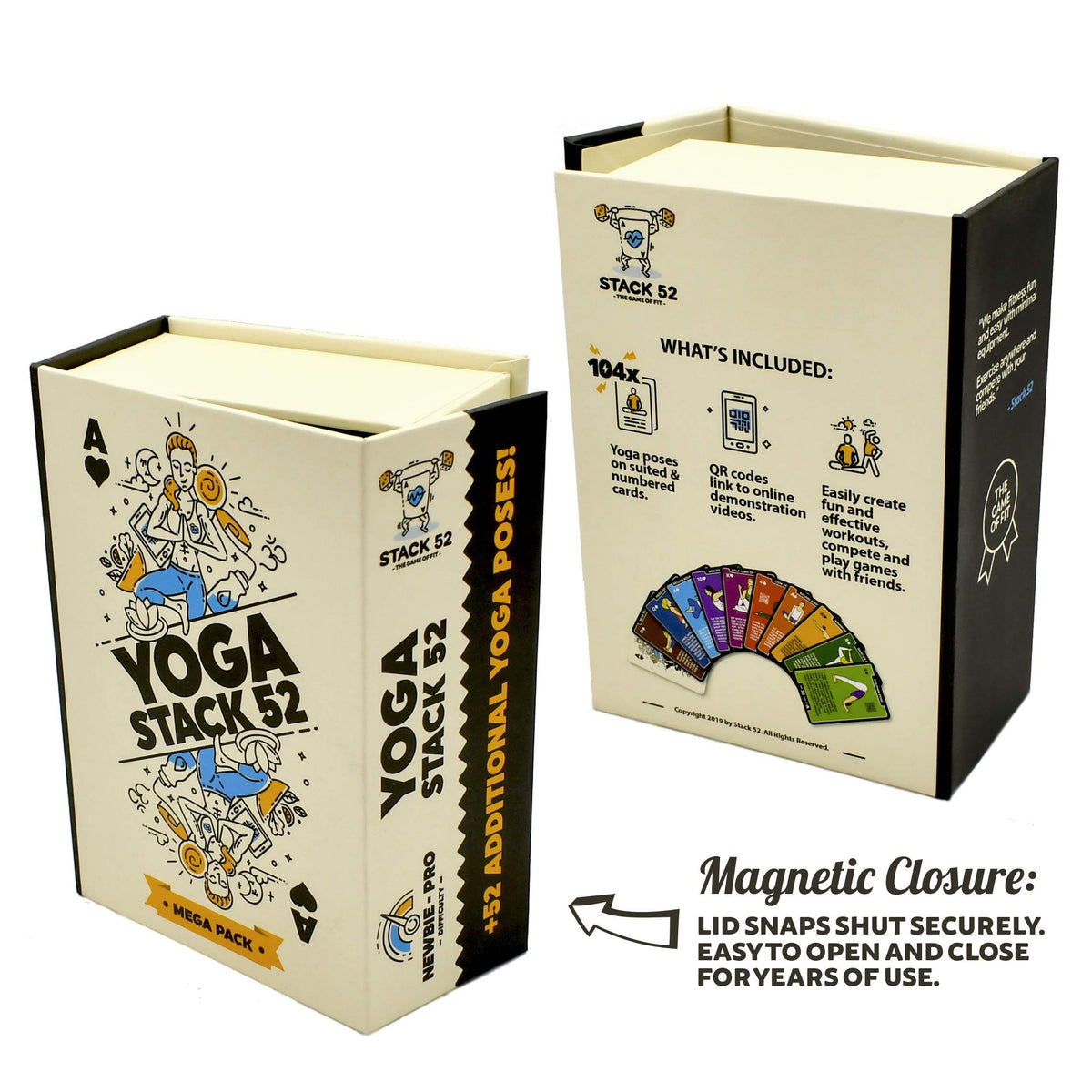 Stack 52 Yoga Exercise Card Mega Pack - 107 Deck Fitness Training Cards NEW