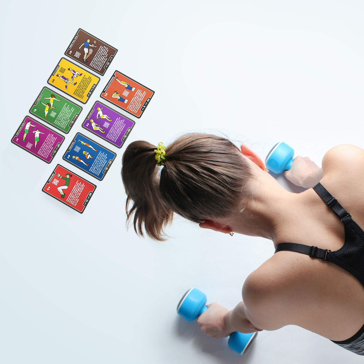 Stack 52 Dumbbells Dumbbell Mega Pack 107 Card Workout Game NEW