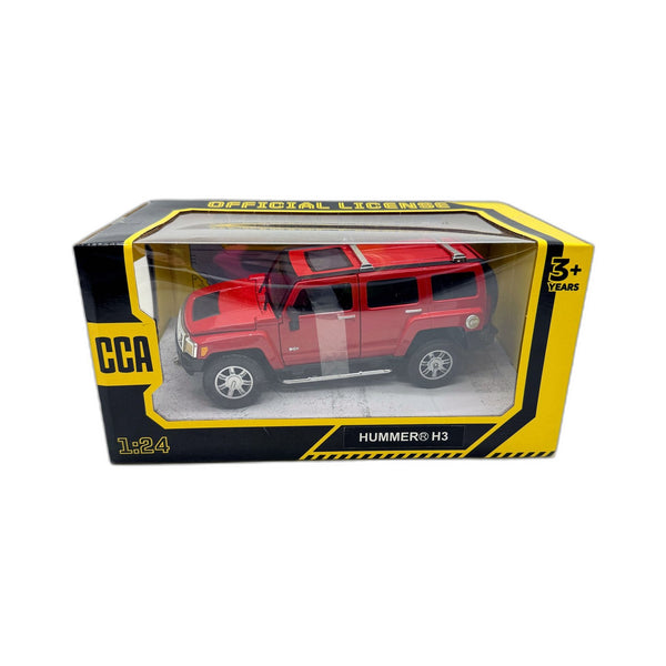 CCA 1:24 Scale Hummer H3 Toy Vehicle Model Die Cast Car Realistic Miniature NEW