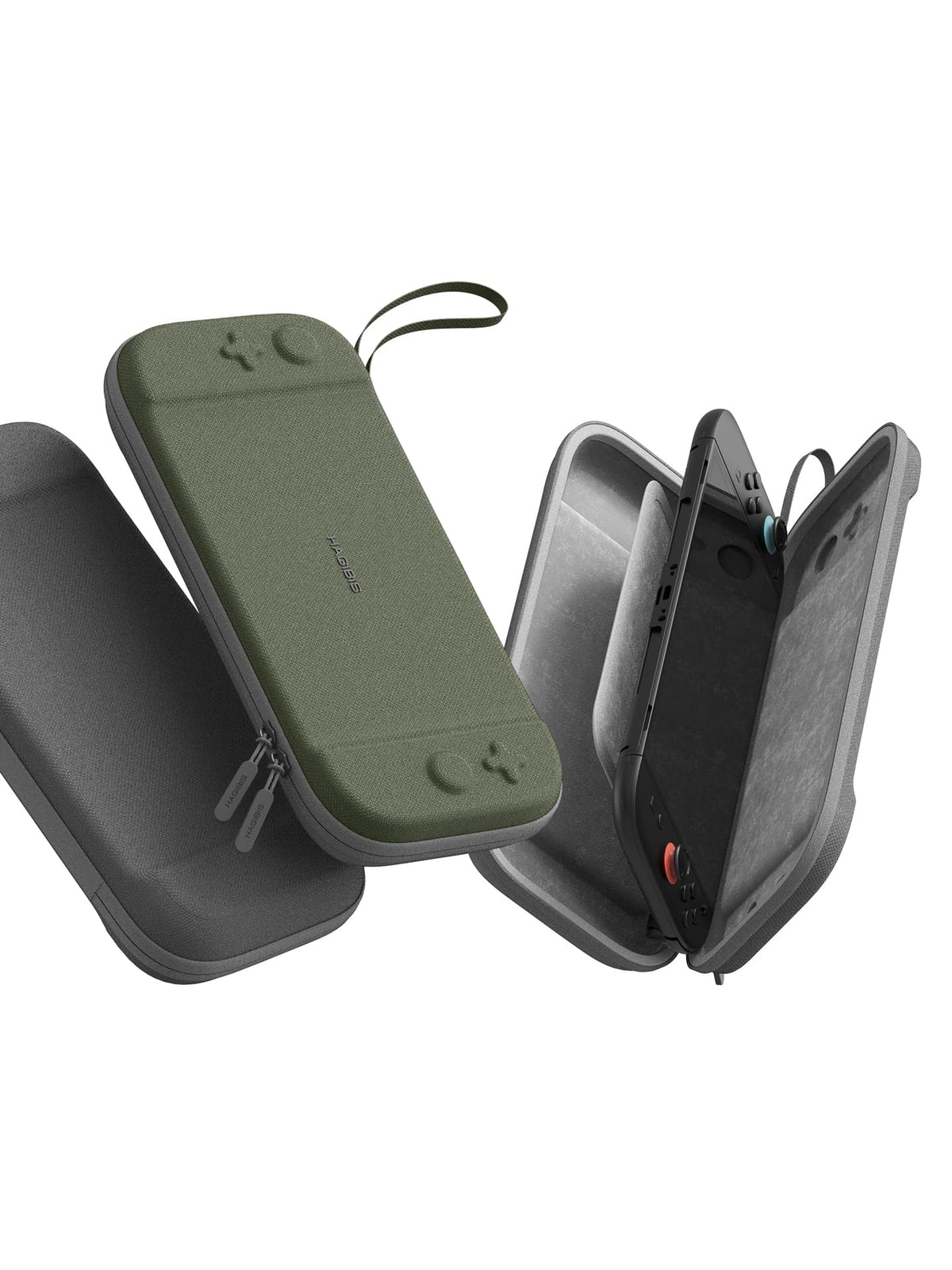 Hagibis Nintendo Switch 2 Carrying Case & Game Organizer for 10 Games GREEN NEW